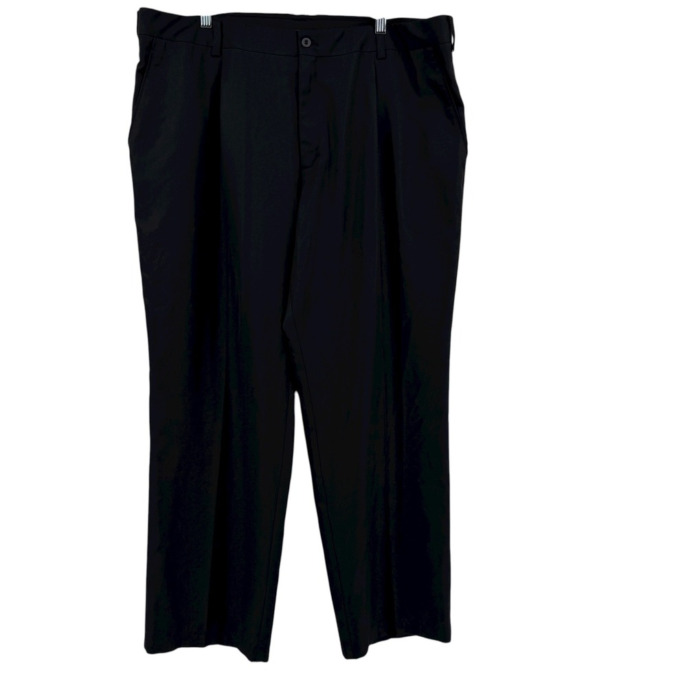 Nike Golf Mens‎ 42x32 Black Dress Pants Flat Front Performance Athletic